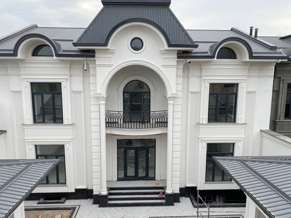 Фасад под ключ с гарантией Травертин Минеральная Крошка