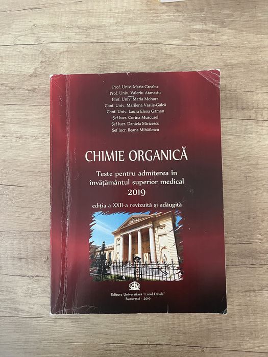 Carti admitere medicina chimie/biologie