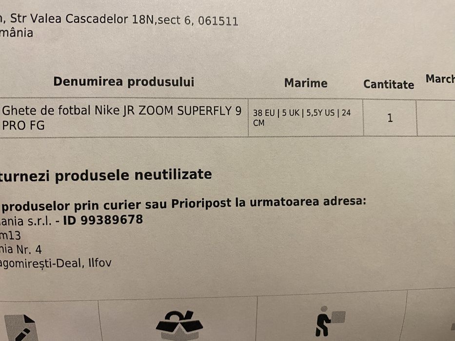 Adidasi crampoane Nike JR ZOOM SUPERFLY