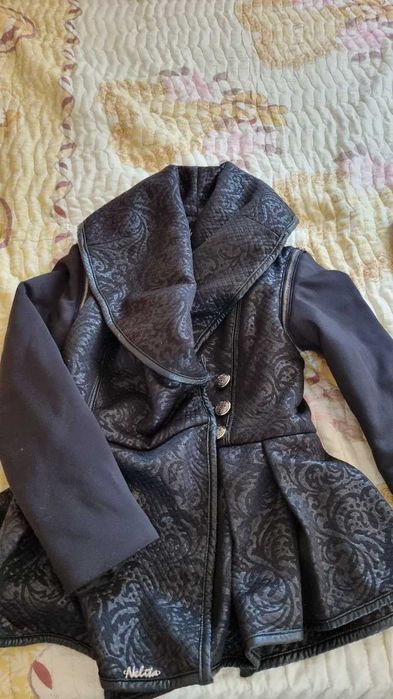 Зимно черно яке с шал яка