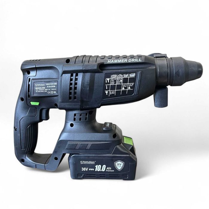 Комплект 4 в 1 перфоратор, ъглошлайф 125 гайковерт 36V 10Ah StahlMayer
