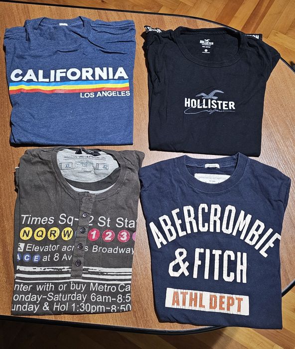Pachet 4 tricoiri Abercrombie Fitch/ Califormia/ Hollister/ NY