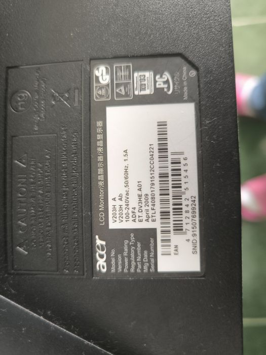 Lcd monitor acer