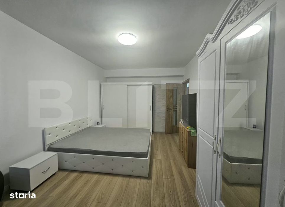 Apartament mobilat si utilat in zona Terra, etaj intermediar, parcare