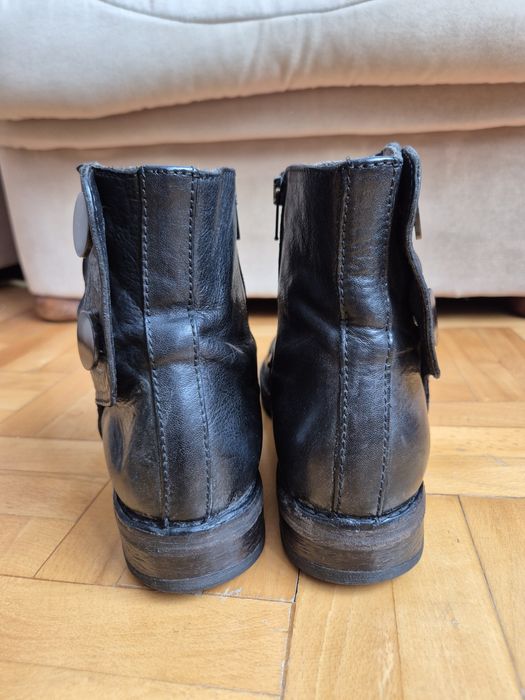 Ghete MoMa, Piele vițel, Goodyear, Fabricate în Italia - 40