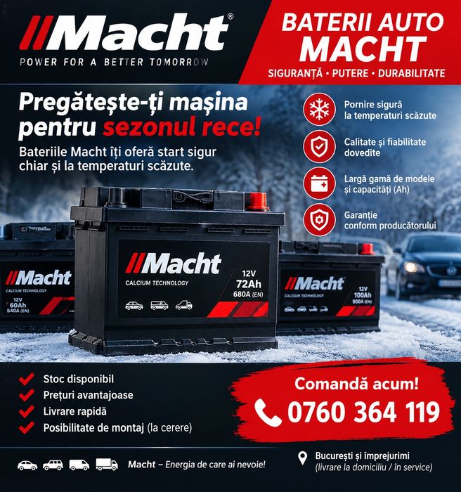 Baterie auto Macht