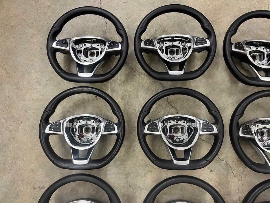 Оригинален с перфорирана кожа Мулти волан с пера Mercedes A Class AMG