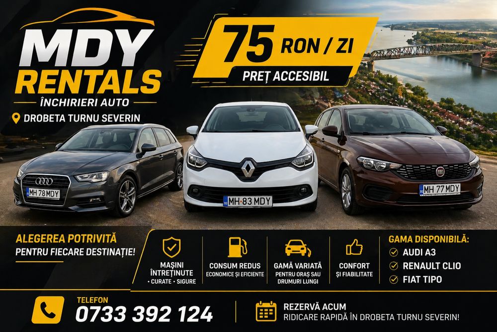 Închirieri auto Drobeta  / Rent a car  Drobeta
