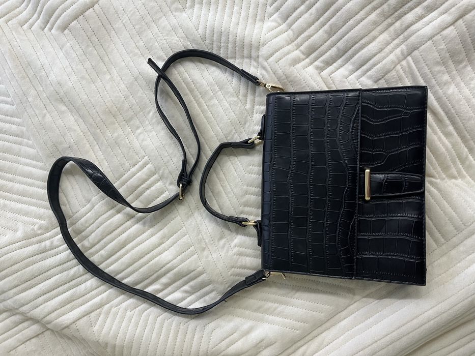 Сумка черная кожзам