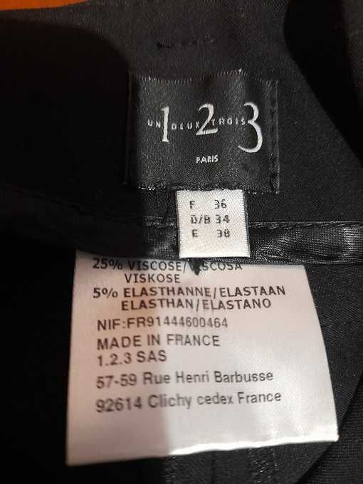 Pantaloni din stofa fina, negri, eleganti, marimaea 36(S)