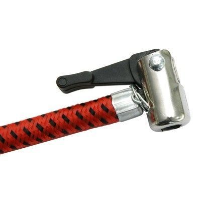 Pompa aer auto Carpoint de picior dubla cu 2 cilindri si manometru, 7 bar 100psi, model albastru