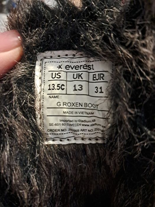 Ghete piele de iarna cu blana, mar 31, inchidere fermoar