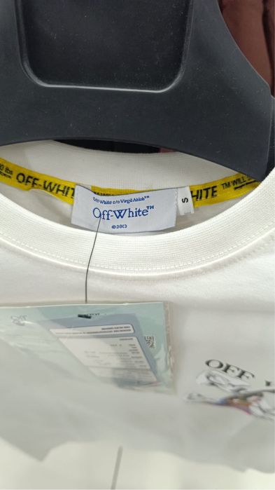 Tricou off-white nou cu eticheta