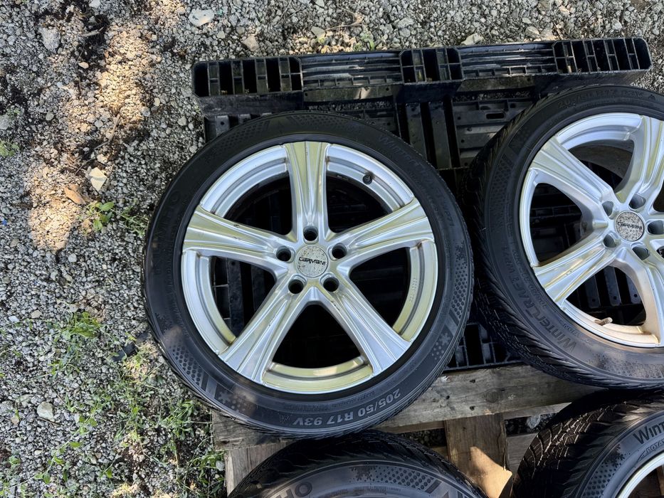 Алуминиеви джанти 17” 5x112+ГУМИ Kumho 205/50/17 за Vw,Skoda,Seat,Audi