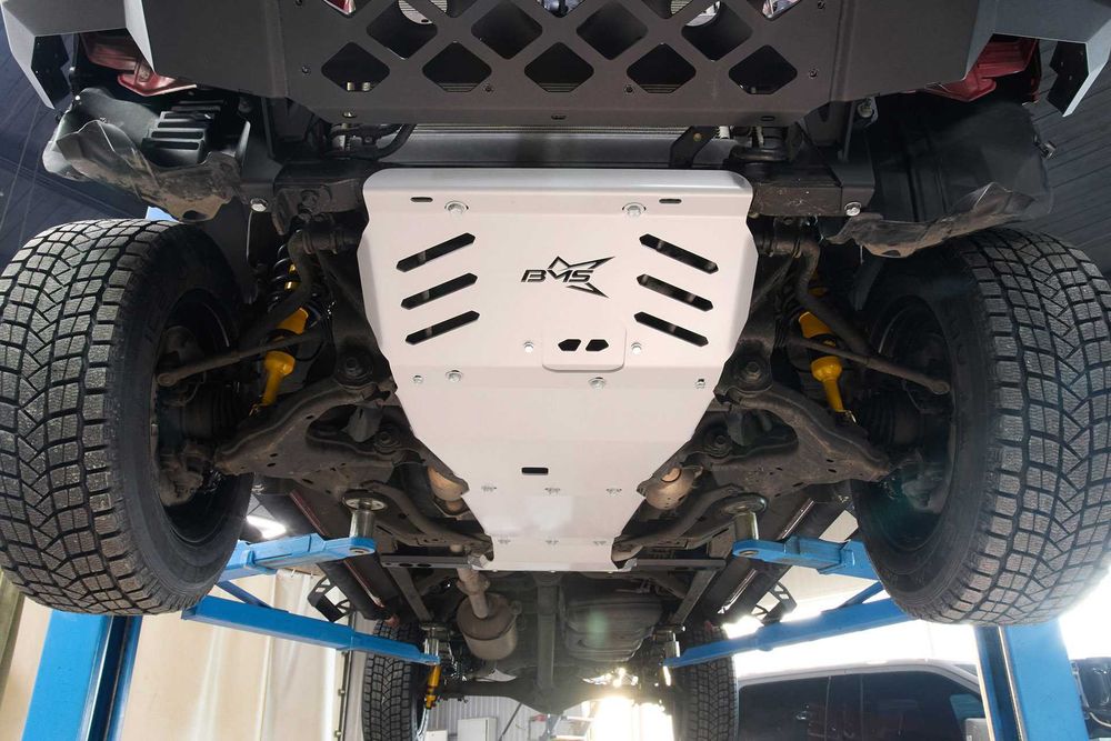 Защита картера двигателя и КПП BMS для Toyota Tacoma 19-23 алюм 5мм