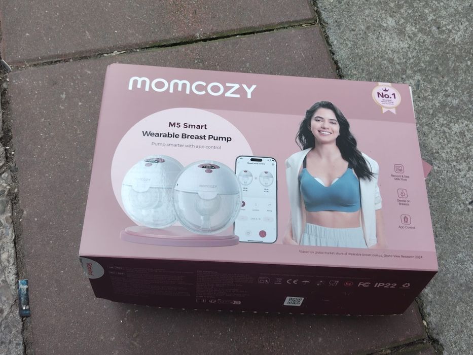Pompa de san electrica portabila Momocozy M5 cu aplicatie pe tel noua pret 550 de lei
