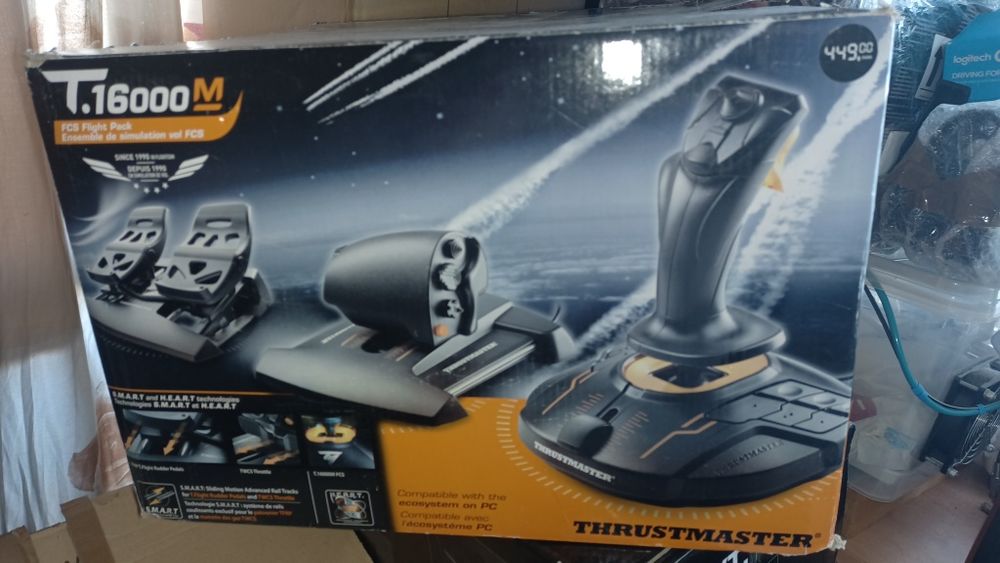 Топ Джойстици за летене контролер Thrustmaster T16000M FCS Flight Pack