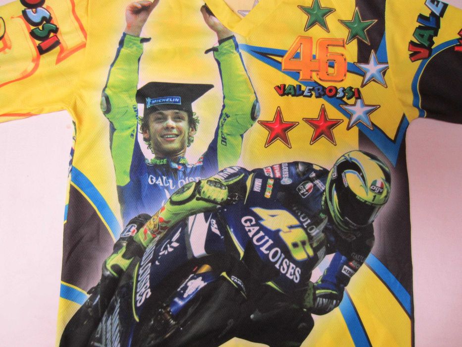Tricou Valentino Rossi,copil 10 ani,100%poliester,stare f. buna,Italia