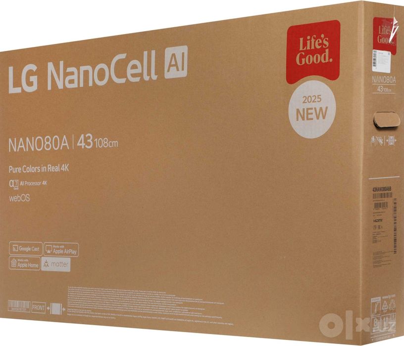Телевизор NEW LG 43NANO80A6B По низкой цене  +ДОСТАВКА!