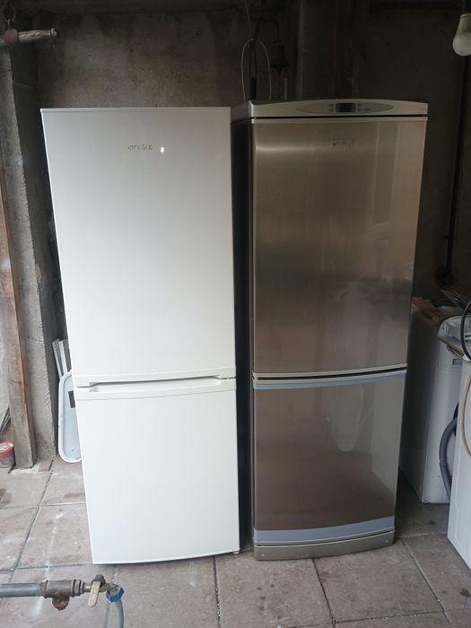 Mașină de spălat rufe clasa AA frigider cu congelator înalt Gorenje Whirpool