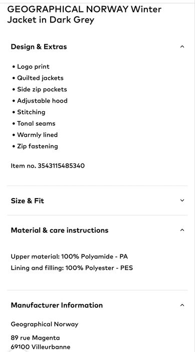 Детско яке Geographical NORWAY