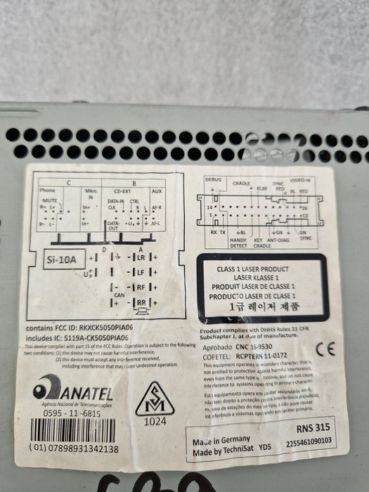 Navigatie originala RNS 310 315  510 decodat Golf 5 6 caddy Passat B7