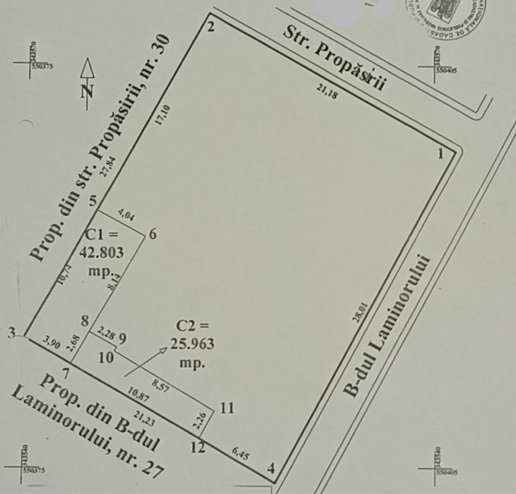Bd Laminorului-Bucurestii noi-Soseaua Chitilei, teren 592 m