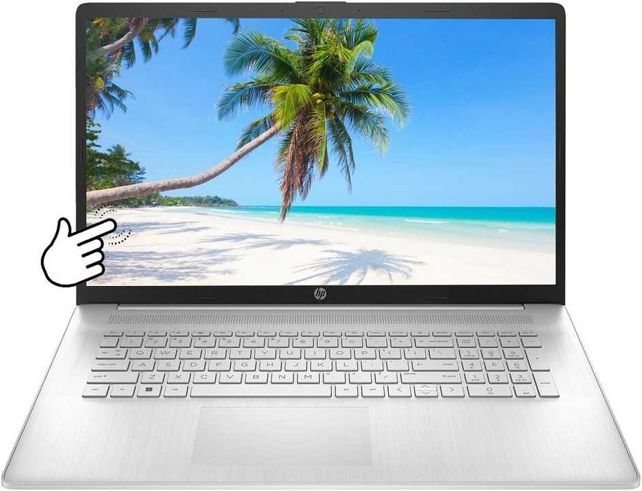 Новый сенсорный HP 17.3"HD+Touch, Ryzen 5 7530U, 16GB RAM, 512GB SSD