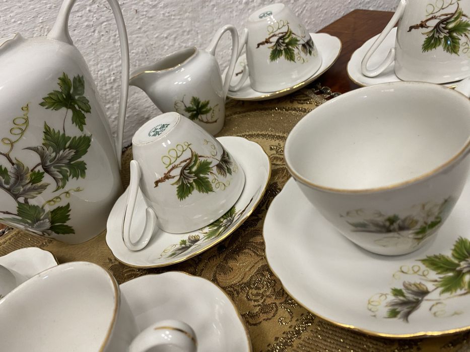 Пълен комплект сервиз за кафе от чехословакия