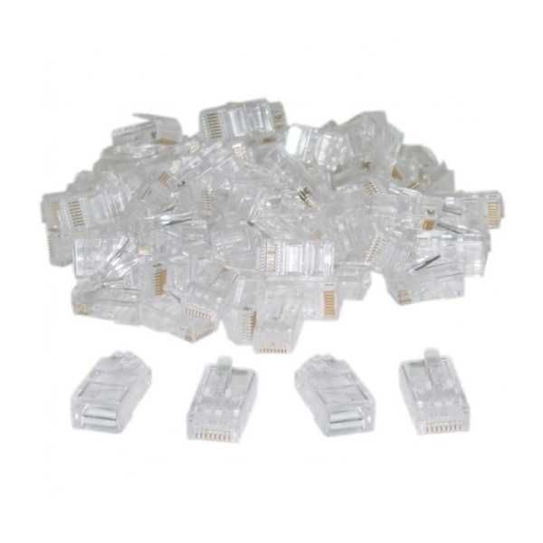 Клещи за кримпване на LAN кабел + Тестер за LAN мрежи + 50 броя клипси