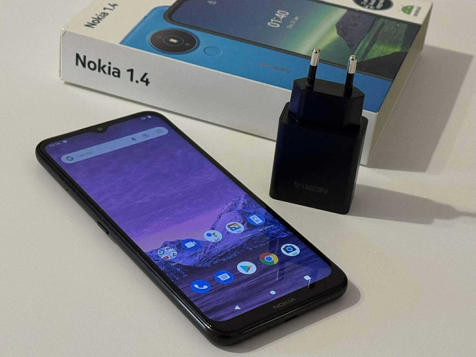 Бартер! Като НОВ! Nokia 1.4 Charcoal (Черен)