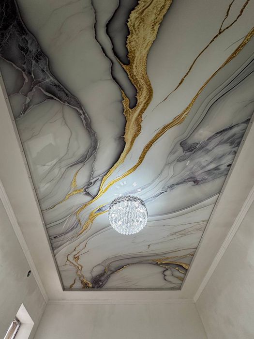 Натяжные потолки и 3D фотообои от производителя. 50.000сум