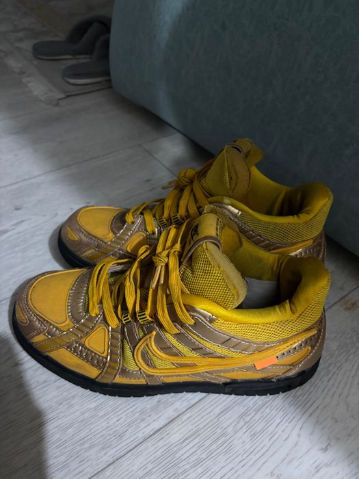 Nike rubber dunk university gold X off white