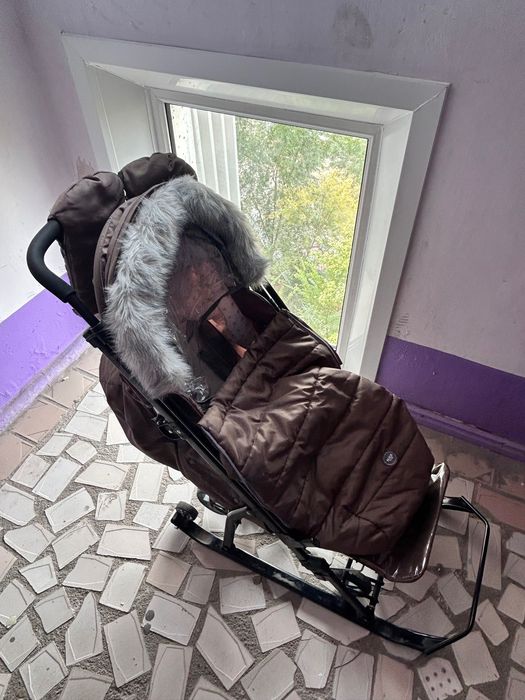 Санки зеленые Niki kids