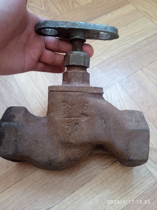 Чугунный запорный вентиль ду50