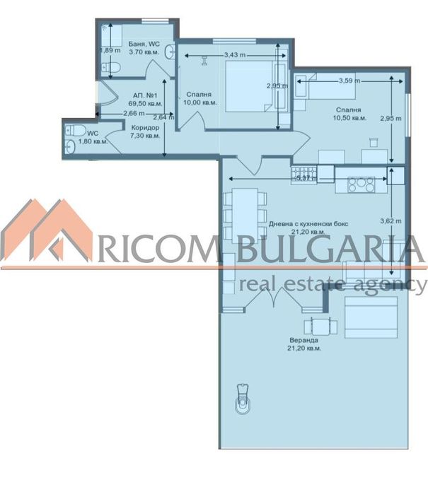 Продава се Тристаен апартамент в Варна, Бриз - 79 кв.м за 1963 €/кв.м - Снимка #10