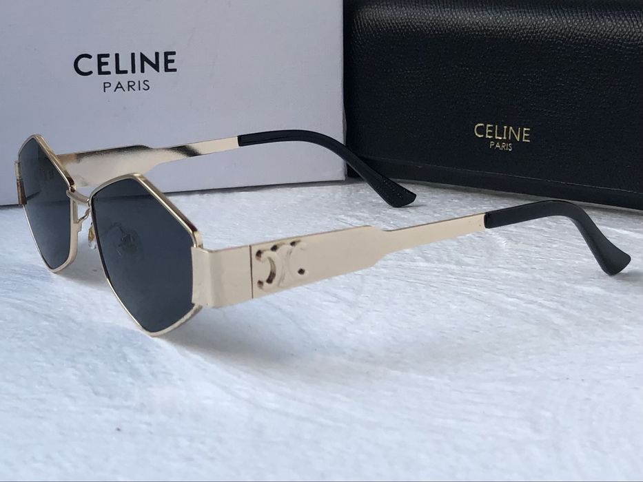 Дамски слънчеви очила ромб 2 цвята златни сребърни