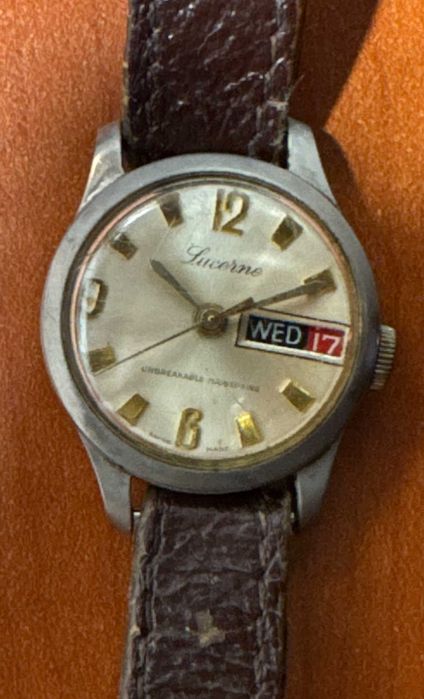Ceas dama, mecanic, elvețian, Lucerne, 25 mm diametru, functional