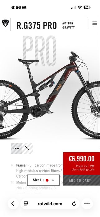 Електрически нов велосипед ROTWILD R.G375 PRO