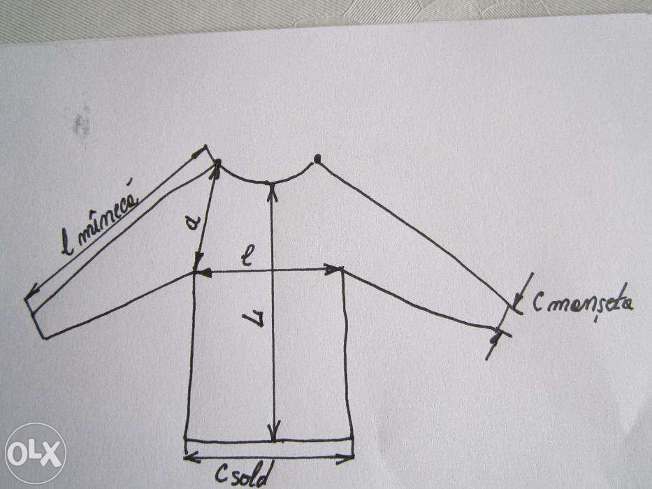 Pulover alb, marimea 40, handmade + bonus si livrare gratuita*