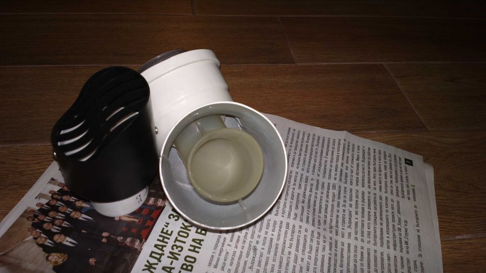 Коляно 60/100 мм за кондензни газови котли + накрайник 60 мм