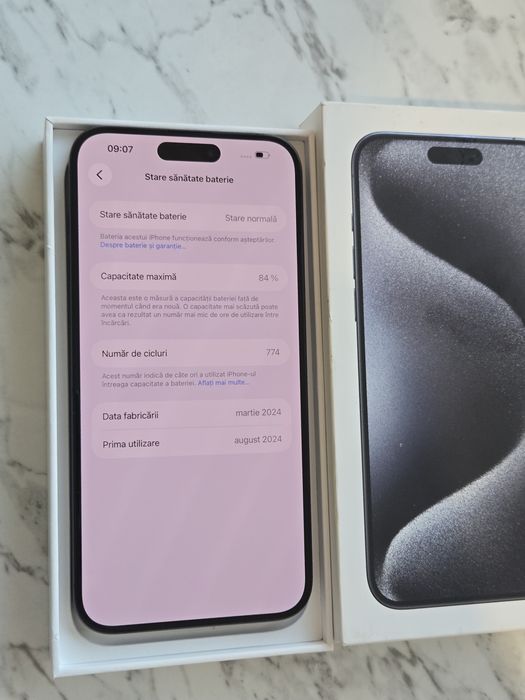Vand/Schimb iphone 15 Pro Max 512gb
