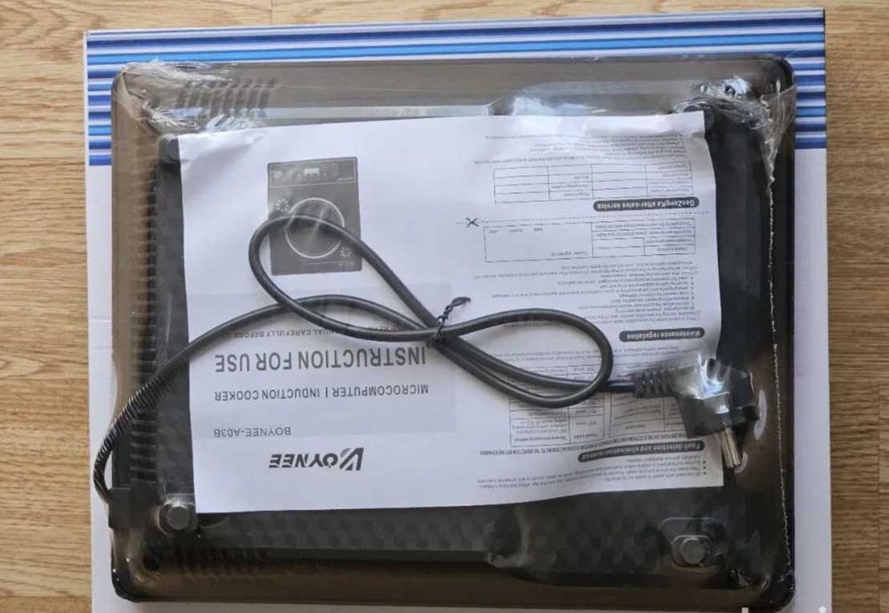 Plita Inductie 2200W 8 niveluri de putere panou tactil sticla neagra