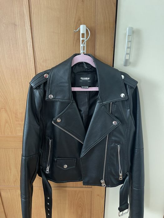 Кожено яке pull&bear S