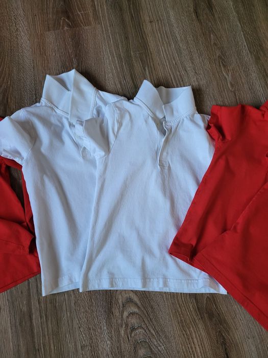 Lot bluze + tricouri polo mar 122 potrivite pt scoala