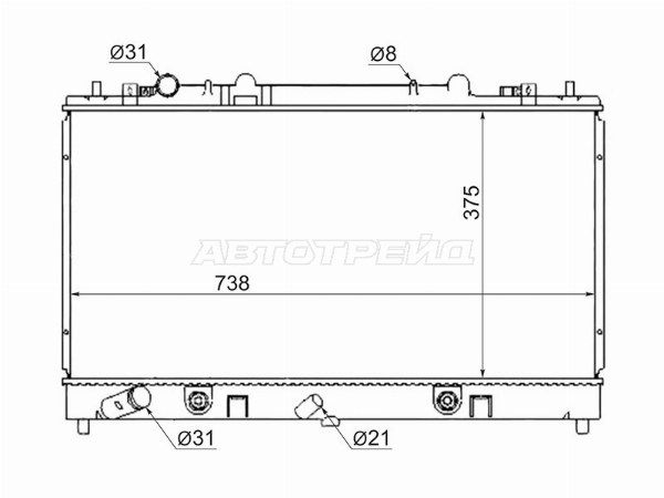 Радиатор Mazda Atenza