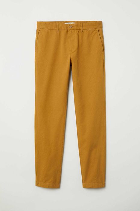 H&M 7 pantaloni chino slim tapered talie=88-90 cm. W32 M/48 noi+etich.