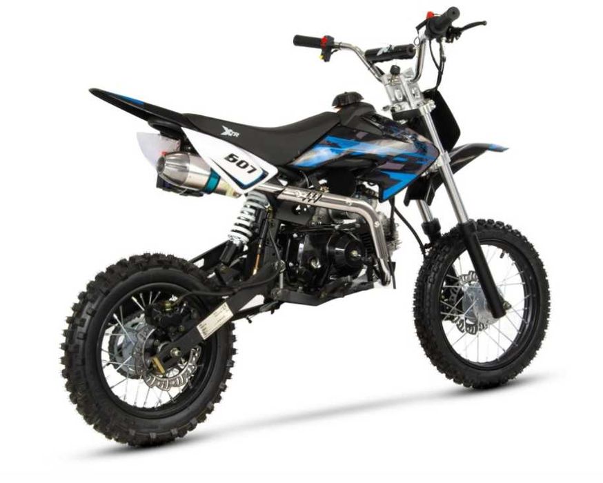 Motocicleta Cross/Enduro copii 4T XTR 607M, 125cc,14/12,negru/albastru