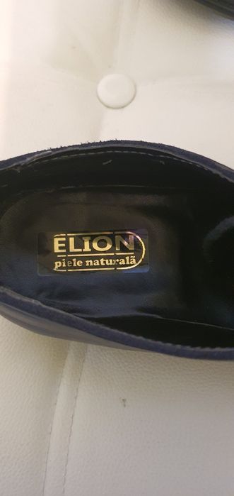 Pantofi bărbați piele naturală ELION nr. 38 bleumarin