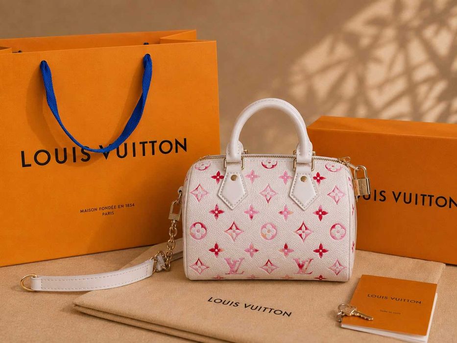 Geantă Louis Vuitton Roz - Alb